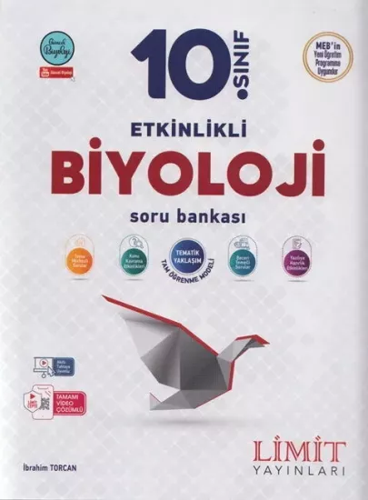 10. Sınıf Biyoloji Etkinlikli Soru Bankası Limit Yayınları - Hemen Satın Al