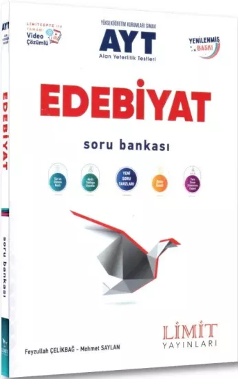 AYT Edebiyat Soru Bankası Video Çözümlü Limit Yayınları - Hemen Satın Al
