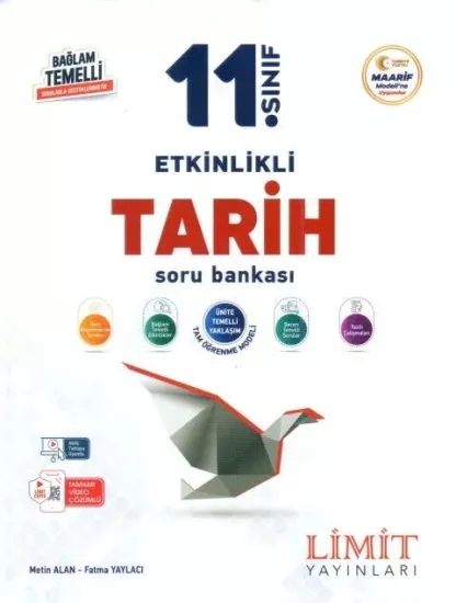 11. Sınıf Tarih Etkinlikli Soru Bankası Limit Yayınları - Hemen Satın Al