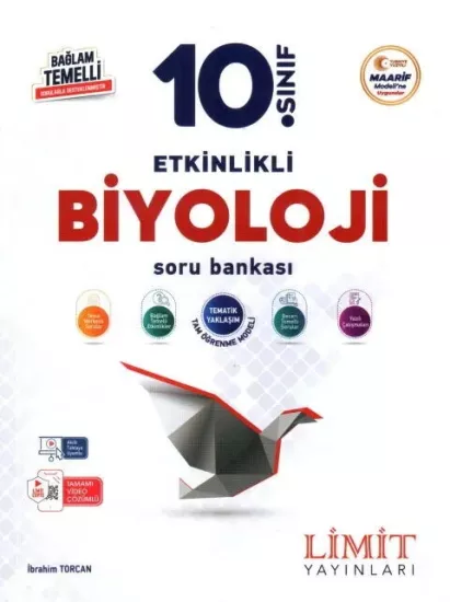 10. Sınıf Biyoloji Etkinlikli Maarif Soru Bankası Limit Yayınları - Hemen Satın Al