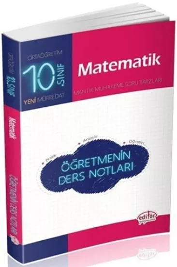10. Sınıf Editör Yayınları Matematik Öğretmenin Ders Notları Editör