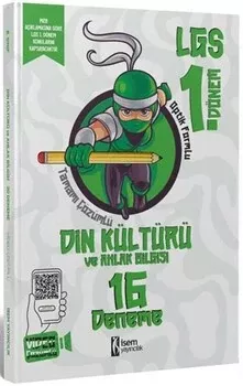 8. Sınıf LGS 1. Dönem Din Kültürü ve Ahlak Bilgisi 16 Branş Deneme İsem Yayıncılık - Hemen Satın Al