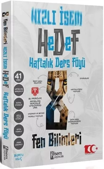 8. Sınıf Hızlı Fen Bilimleri Hedef Haftalık Ders Föyü İsem Yayıncılık - Hemen Satın Al