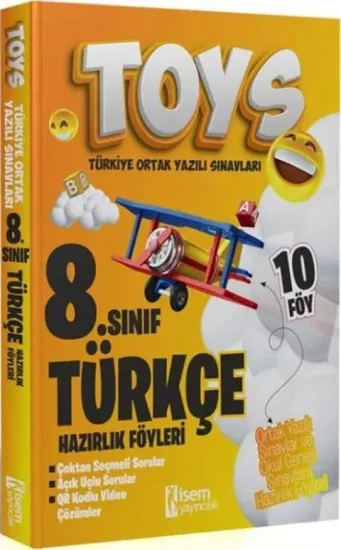 8. Sınıf Türkçe TOYS Hazırlık Föyleri İsem Yayıncılık - Hemen Satın Al
