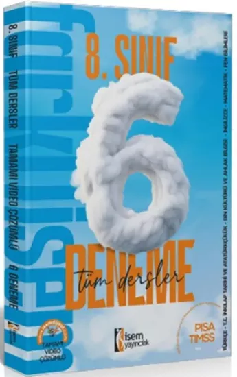 8. Sınıf Tüm Dersler 6 lı Deneme İsem Yayıncılık - Hemen Satın Al