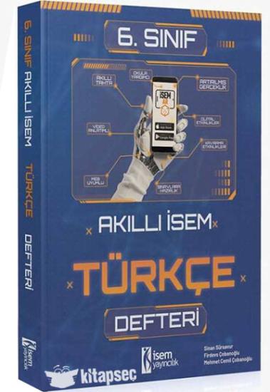 İsem Yayınları 6. Sınıf Türkçe Akıllı İsem Defteri