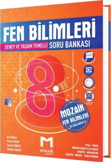 8. Sınıf LGS Fen Bilimleri Soru Bankası Mozaik Yayınları