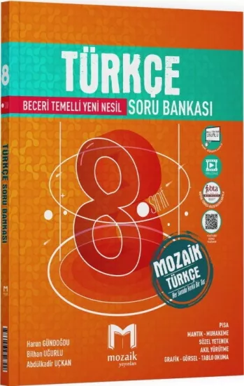 8. Sınıf LGS Türkçe Soru Bankası Mozaik Yayınları