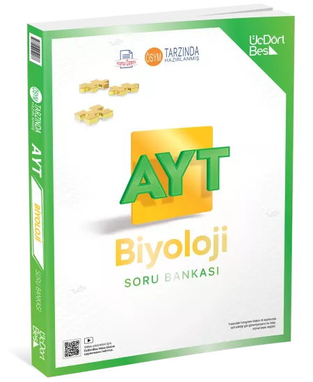 AYT Biyoloji Konu Özetli Soru Bankası ÜçDörtBeş Yayınları