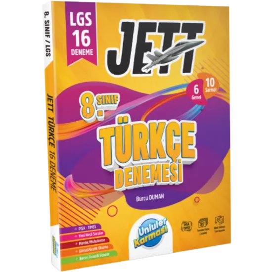 8. Sınıf Türkçe Jett 16’ lı Branş Denemeleri Ünlüler Karması