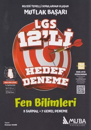 8. Sınıf LGS Fen Bilimleri 12 li Hedef Deneme Muba Yayınları - Hemen Satın Al