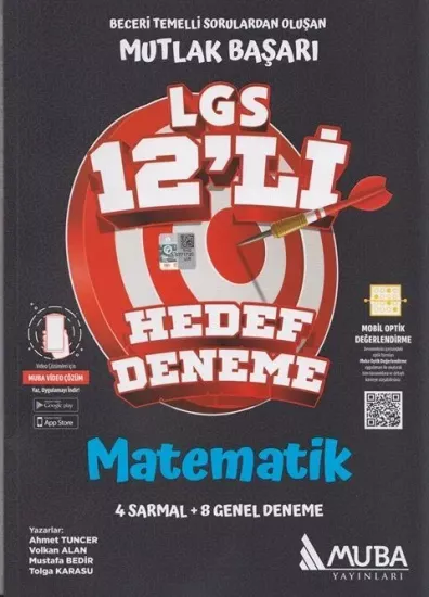 8. Sınıf LGS Matematik 12 li Hedef Deneme Muba Yayınları - Hemen Satın Al