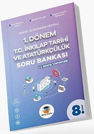 8. Sınıf TC İnkılap Tarihi ve Atatürkçülük 1. Dönem Soru Bankası Zeka Küpü Yayınları