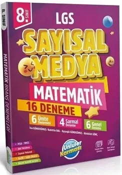 8. Sınıf LGS Sayısal Medya Matematik 16 Deneme Ünlüler Karması - Hemen Satın Al
