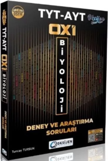 Oxi Biyoloji TYT-AYT Deney ve Araştırma Soru Bankası Oksijen Yayınları