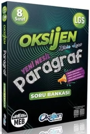 8. Sınıf Paragraf Soru Bankası Oksijen Yayınları