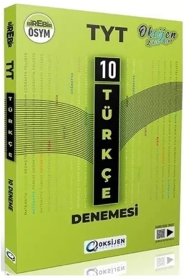 TYT Türkçe 10 Deneme Oksijen Yayınları - Hemen Satın Al