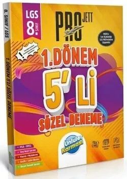 8. Sınıf LGS Sözel 1. Dönem Pro JETT 5 li Deneme Ünlüler Karması - Hemen Satın Al
