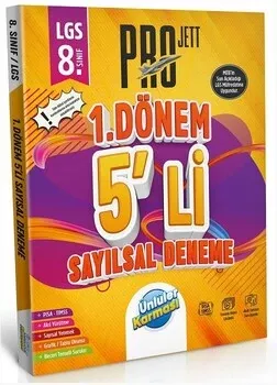 8. Sınıf LGS Sayısal 1. Dönem Pro JETT 5 li Deneme Ünlüler Karması - Hemen Satın Al