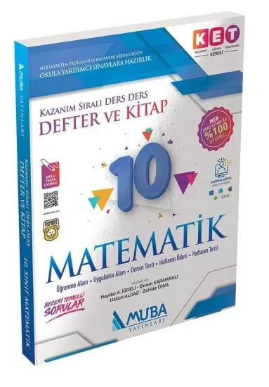 10. Sınıf KET Serisi Matematik Defter ve Kitap Muba Yayınları