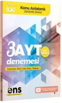 AYT Eşit Ağırlık 3 lü Konu Anlatımlı Deneme ENS Yayıncılık