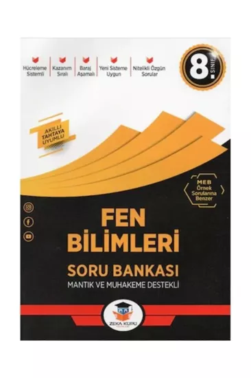 Zeka Küpü Yayınları 8. Sınıf LGS Fen Bilimleri Soru Bankası Zeka Küpü
