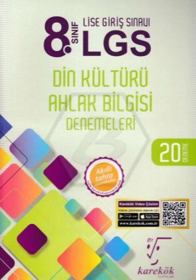 Karekök Yayınları 8. Sınıf LGS Din Kültürü Ahlak Bilgisi 20 Deneme Karekök