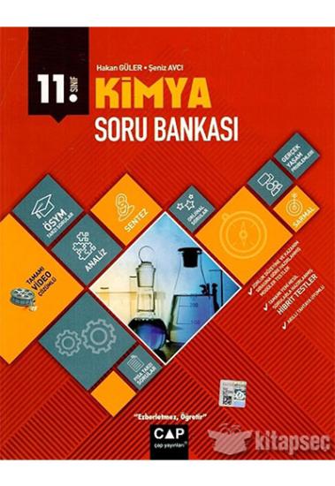 Çap Yayınları 11. Sınıf Anadolu Lisesi Kimya Soru Bankası Çap