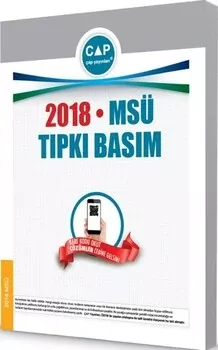 Üniversiteye Hazırlık MSÜ 2018 Tıpkı Basım Çap Yayınları - Hemen Satın Al