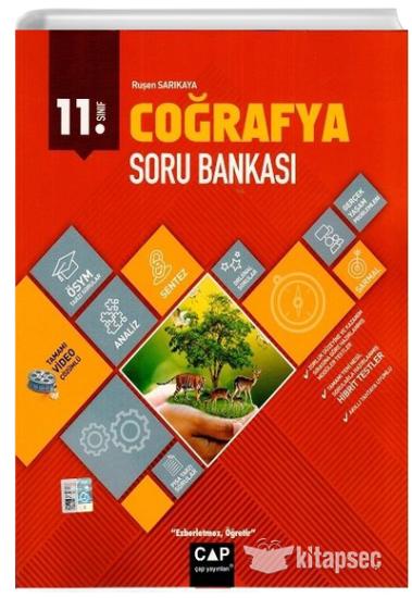 Çap Yayınları 11. Sınıf Coğrafya Soru Bankası Çap
