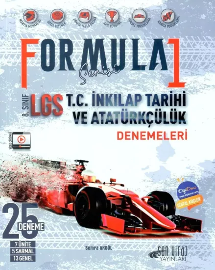 8. Sınıf LGS T.C. İnkılap Tarihi Formula Serisi 25 Denemeleri Son Viraj Yayınları - Hemen Satın Al