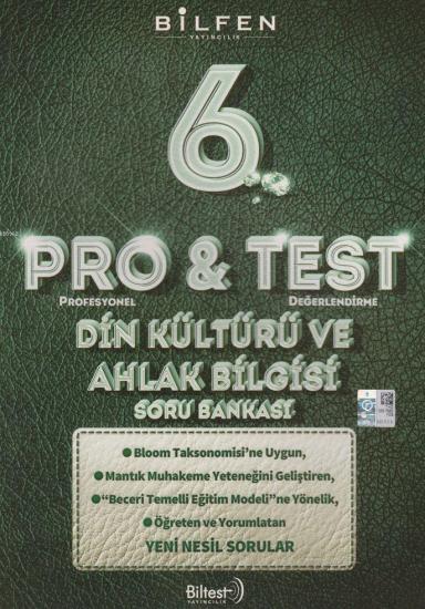 6. Sınıf Bilfen Yayınları Din Kültürü Ve Ahlak Bilgisi Protest Soru Bankası Bilfen