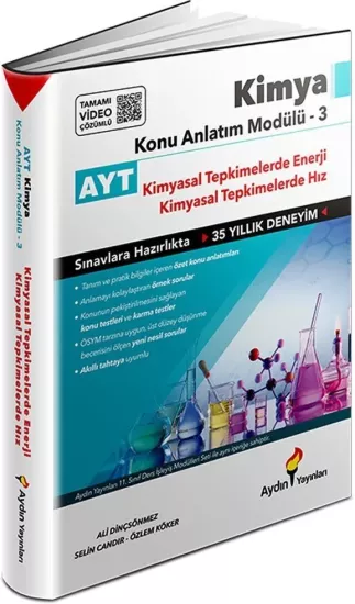 AYT Kimya Konu Anlatım Modülü 3 (Kimyasal Tepkimelerde Enerji-Hız) Aydın Yayınları