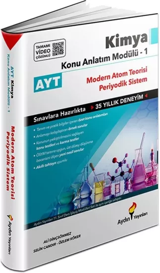 AYT Kimya Konu Anlatım Modülü 1 (Atom Teorisi-Periyodik Sistem) Aydın Yayınları
