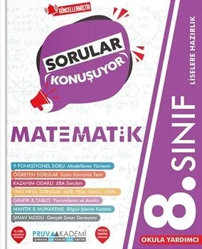 8. Sınıf Matematik Sorular Konuşuyor Soru Bankası Pruva Akademi - Hemen Satın Al