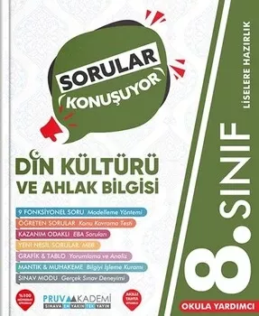 8. Sınıf Din Kültürü ve Ahlak Bilgisi Sorular Konuşuyor Soru Bankası Pruva Akademi - Hemen Satın Al