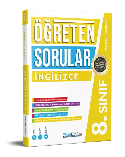 8. Sınıf İngilizce Öğreten Sorular Pruva Akademi