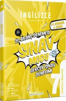7. Sınıf İngilizce Deneme Pruva Akademi - Hemen Satın Al