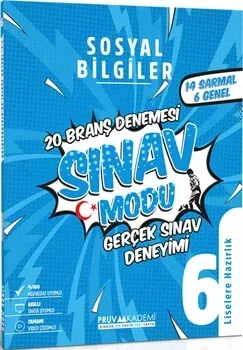 6. Sınıf Sosyal Bilgiler Deneme Pruva Akademi - Hemen Satın Al