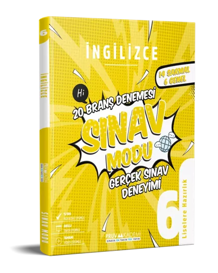 6. Sınıf İngilizce Branş Denemesi Pruva Akademi