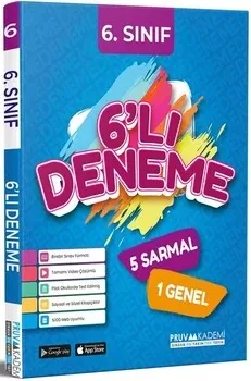 6. Sınıf Tüm Dersler 6 lı Deneme Pruva Akademi - Hemen Satın Al