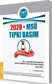 Üniversiteye Hazırlık MSÜ 2020 Tıpkı Basım Çap Yayınları - Hemen Satın Al