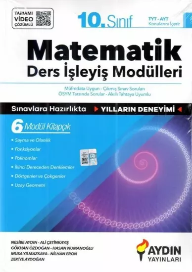 10. Sınıf Matematik Ders İşleyiş Modülleri Aydın Yayınları