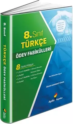 8. Sınıf Türkçe Ödev Fasikülleri Aydın Yayınları