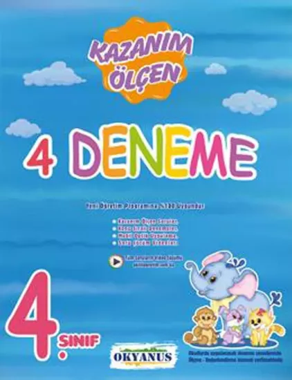 4. Sınıf Kazanım Ölçen 4 Deneme Okyanus Yayıncılık - Hemen Satın Al