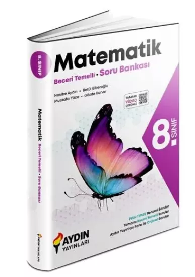 8. Sınıf Matematik Beceri Temelli Soru Bankası Aydın Yayınları