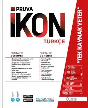8. Sınıf Türkçe İkon Konu Anlatımlı Pruva Akademi - Hemen Satın Al