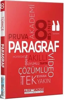 8. Sınıf Paragraf Soru Bankası Pruva Akademi - Hemen Satın Al