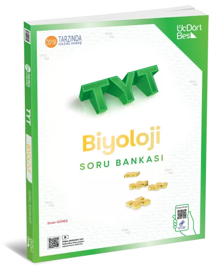 TYT Biyoloji Soru Bankası ÜçDörtBeş Yayınları