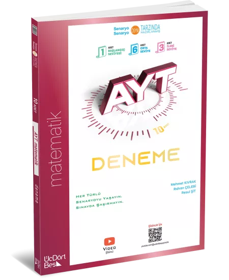 AYT 10 lu Matematik Deneme ÜçDörtBeş Yayınları